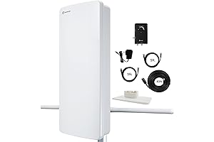 Antop AT-800SBSJ 24 Inch Indoor/Outdoor 85-Mile Antenna with Smart Boost System & Signal Optimizer