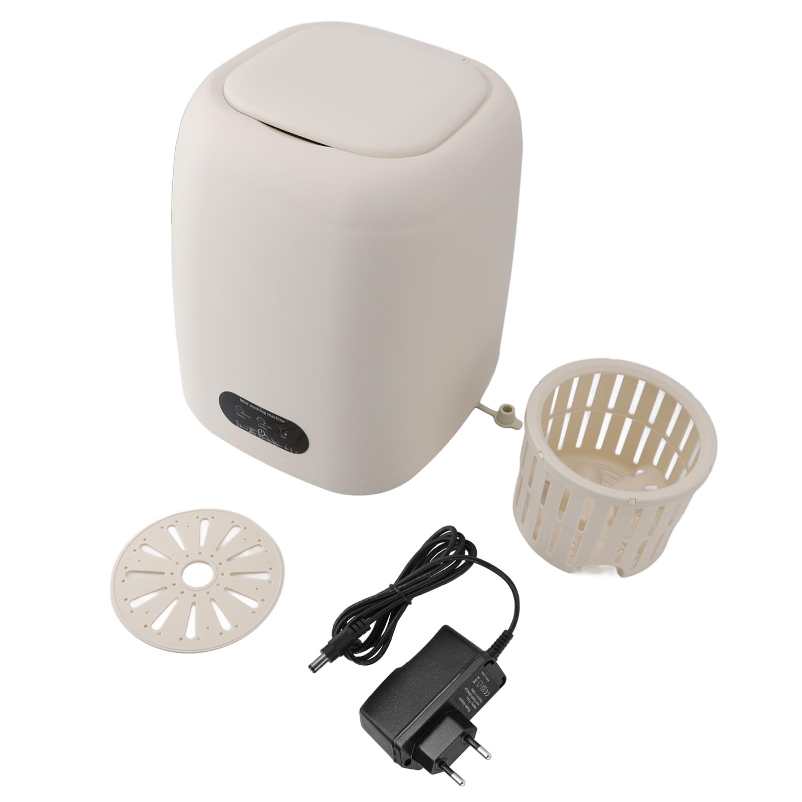 Lavadora Portátil, Lavadora Pequeña de 9 L, Lavadora de Ropa Multifunción y Secadora Giratoria para Apartamento, RV, bebé, Mascota, 100-240 V (Enchufe de la UE)