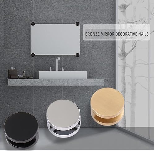 Miniatura 3 de 4 clips de vidrio de aluminio, abrazadera de vidrio de aluminio, clips de montaje de espejo, mini soporte de espejo, clips de soporte de pared para