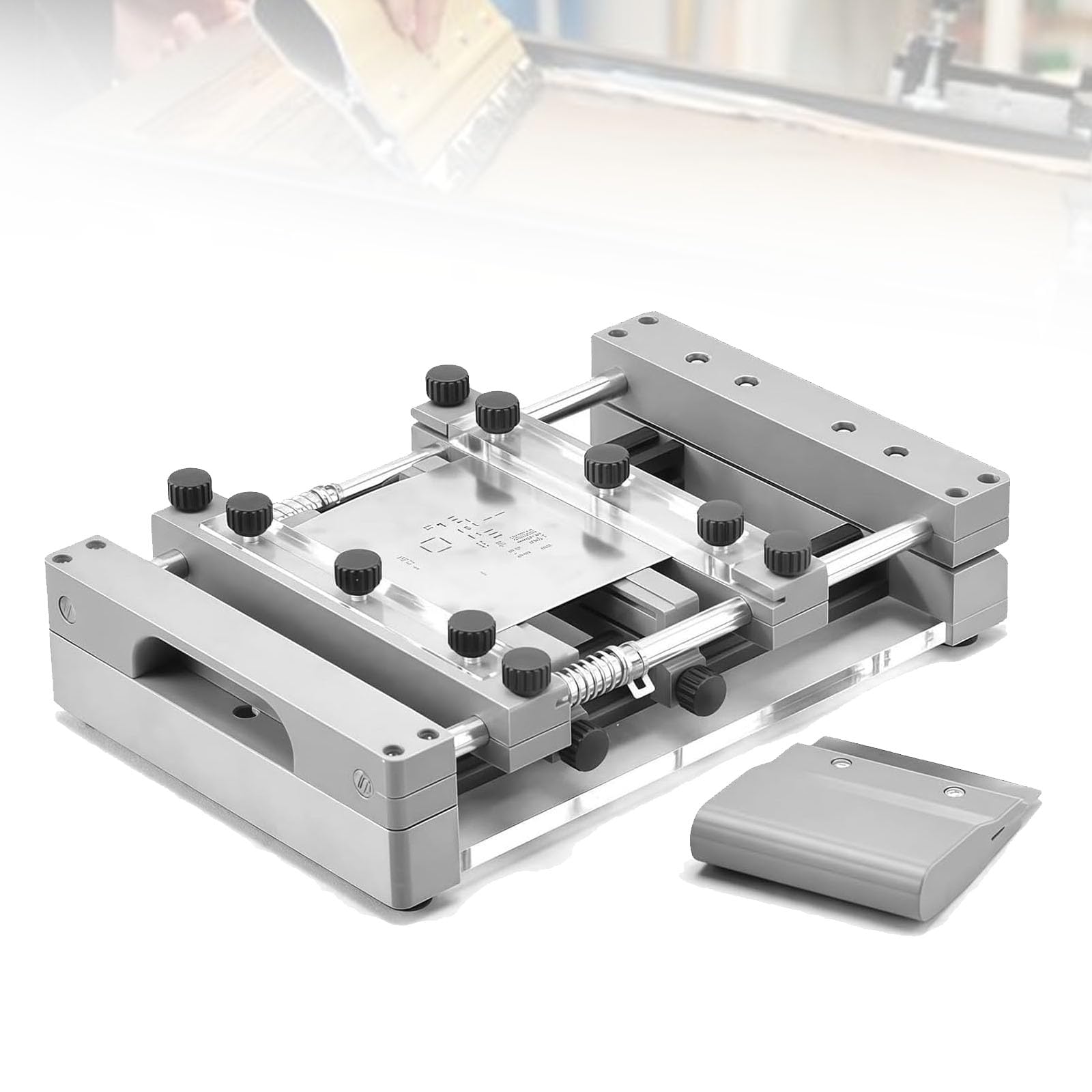 Leiterplatten-schablonendruck-Tisch Für Lötpaste, Tisch-schablonenstation Mit 80 Mm Breitem Abstreifer, Wiederholgenauigkeit ±0,01 Mm, Gleichbleibende Und 15cm*15cm