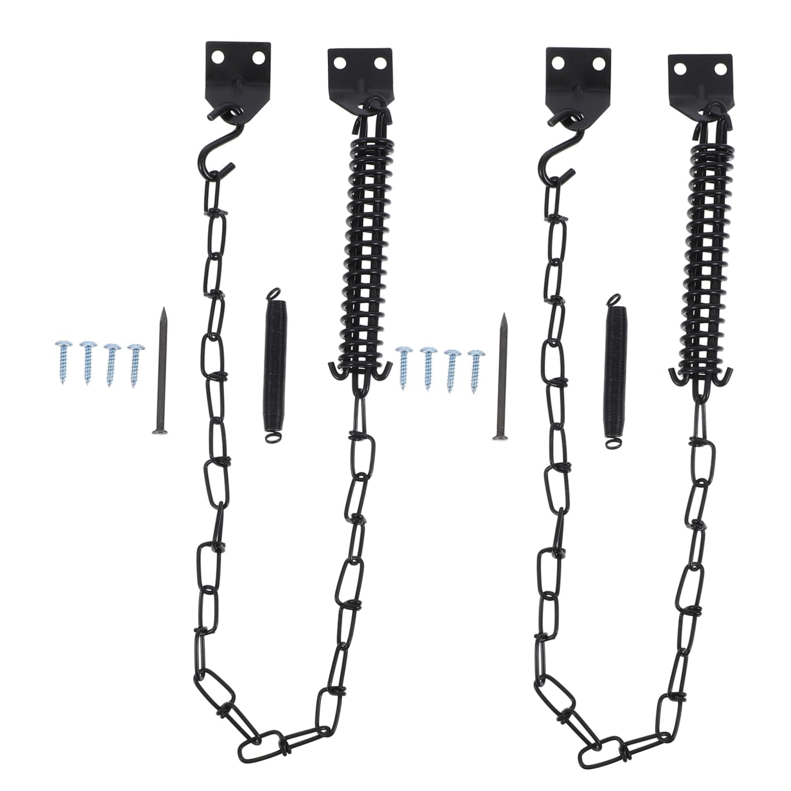 Cerradura de seguridad para interior con cadenas resistentes y resorte anticaída