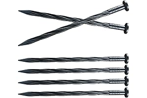 Vigoro Spikes: 30-Count Spiral Anchoring Spikes for Landscape Anchoring