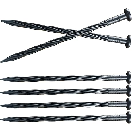 Vigoro Spikes: 30-Count Spiral Anchoring Spikes for Landscape Anchoring