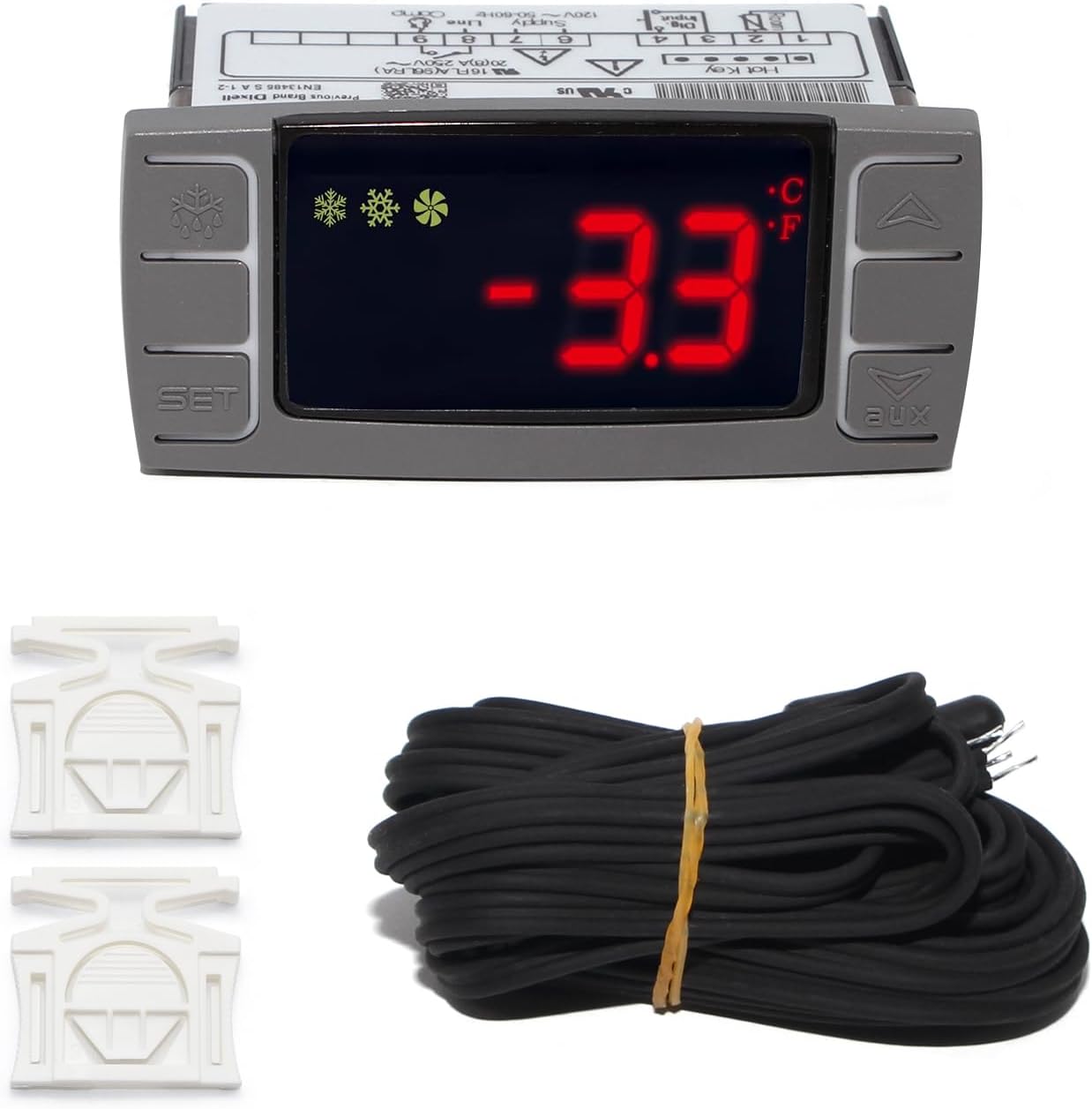Freezer Compressor Controller XR02CX-4N1F1 Temperature Controller Replacement for Dixell Temperature ...
