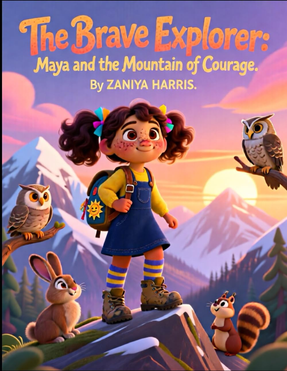 The Brave Explorer: Maya and the Mountain of Courage: A Tale of Gentle Waves and Warm Hearts (The Enchanted Chronicles of Zaniya & Daddy)