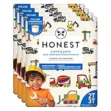 The Honest Company Toddler Training Pants, Construction Zone, 2T/3T, 104 Count (Packaging May Vary)