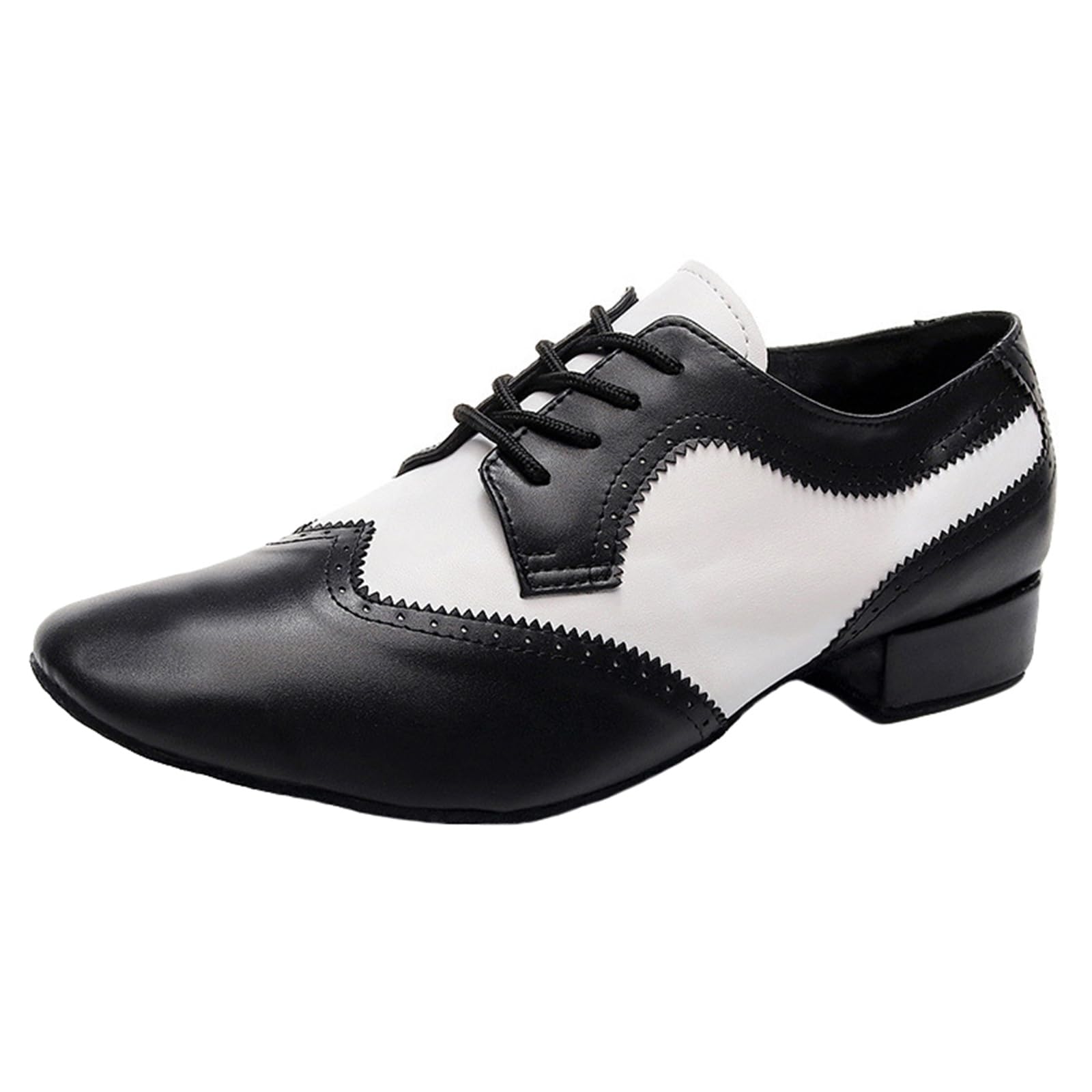 Buty do tańca dla mężczyzn Skórzane podeszwy Niski obcas Oxford