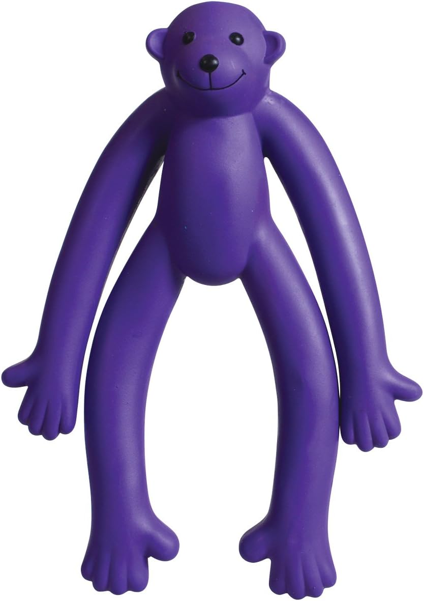 Animal Treasures Stuffed Latex Monkey - Purple - 14.5"