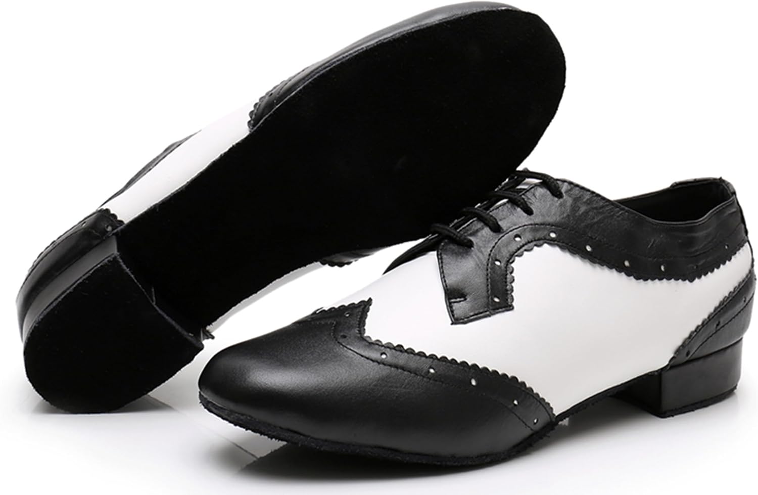Ballroom Dancing Shoes for Men Block Heel Latin Salsa Dance Shoes X8003