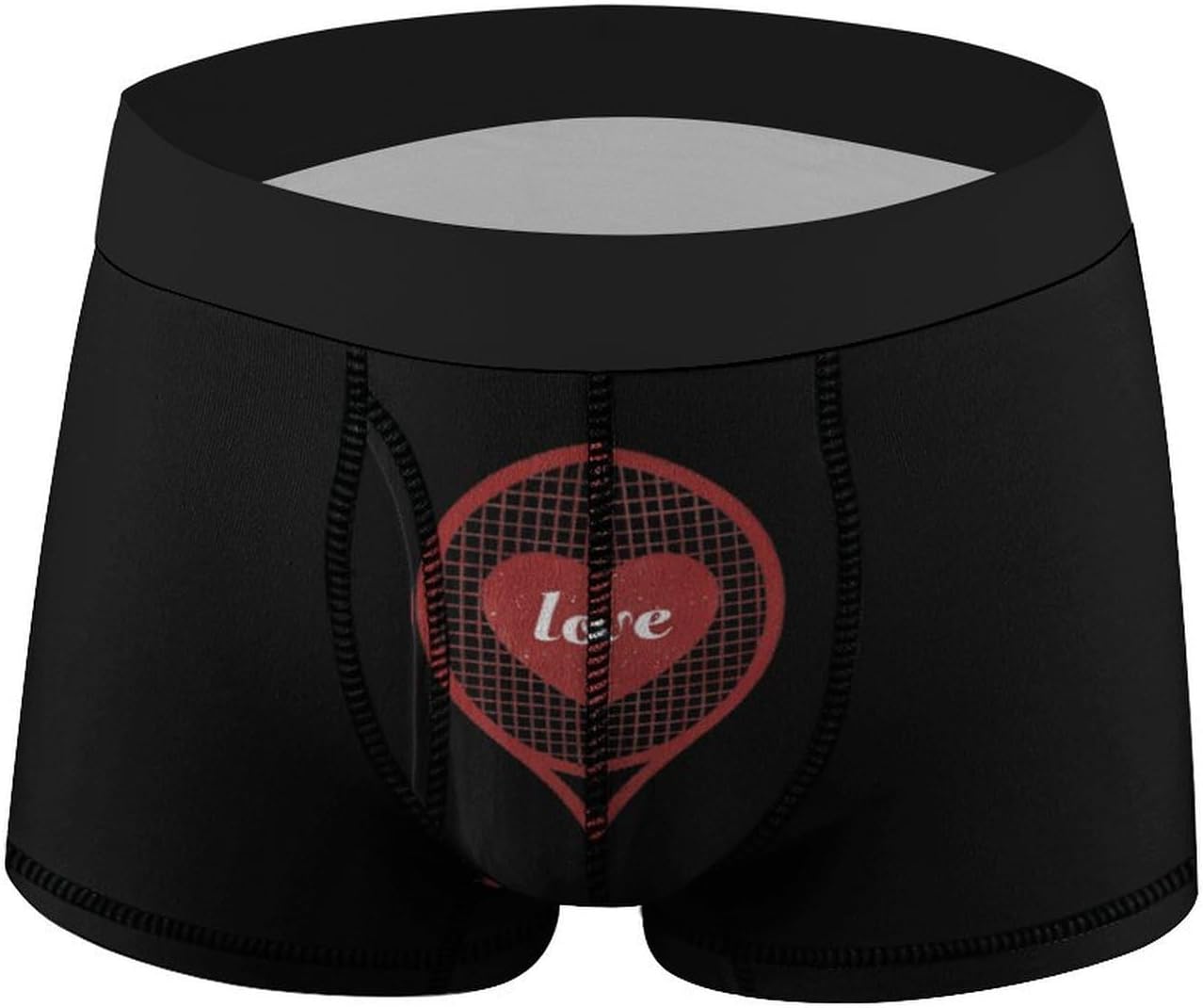 Love Tennis Novelty Men's Trunks Soft Breathable Underwear Patterned Stretch Briefs