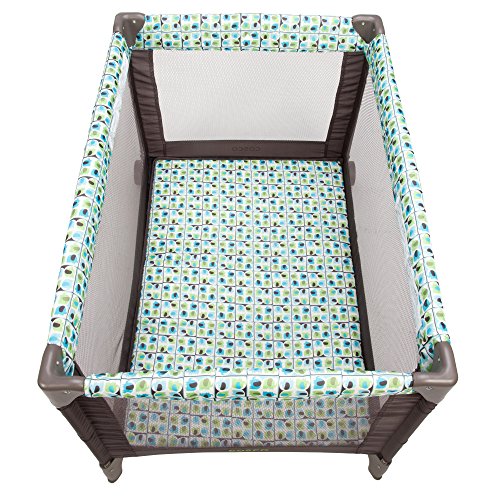 Cosco Funsport Compact Portable Playard, Lightweight, Easy Set Up, Foldable Baby Playpen With Carry Bag, Elephant Squares #TOP1