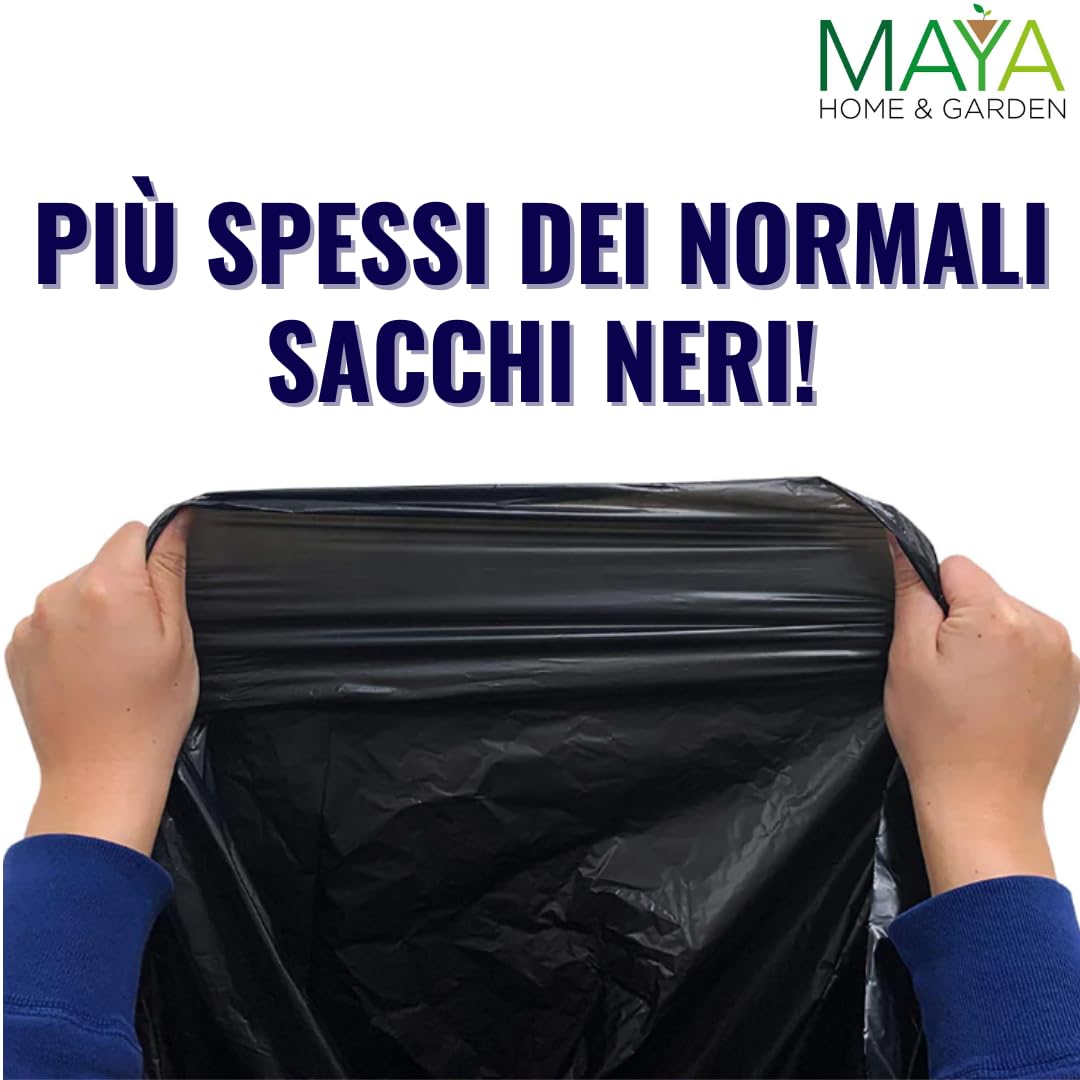 Sacchi Trasparenti Per Spazzatura Virsus - 10 Pezzi, 90x120 Cm, 120 Litri, Resistenti A Liquidi - Foto 5