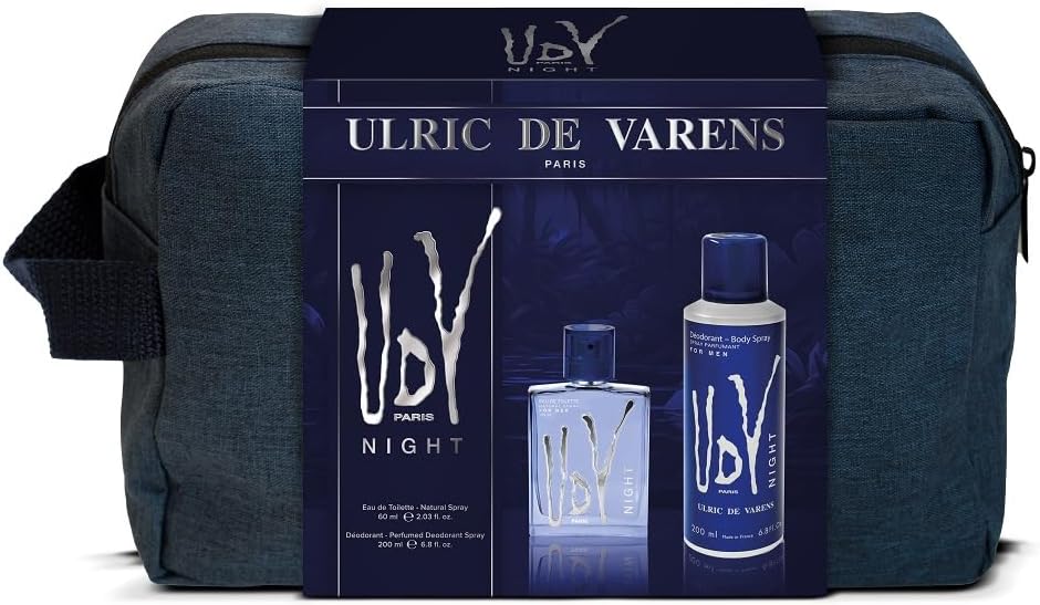ulric de varens udv night woda toaletowa 60 ml   zestaw  