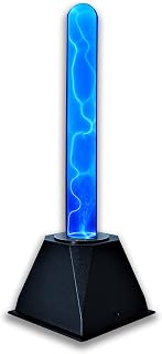 12 Inch Plasma Thin Lamp Tube Light (Blue),Plasma Disc, Plasma Ball,Plasma Globe ,Fancy Club Decor and Science Education Gifts,Plasma Disk Sensor Lighting Plate with Music,Voice and Touch Response