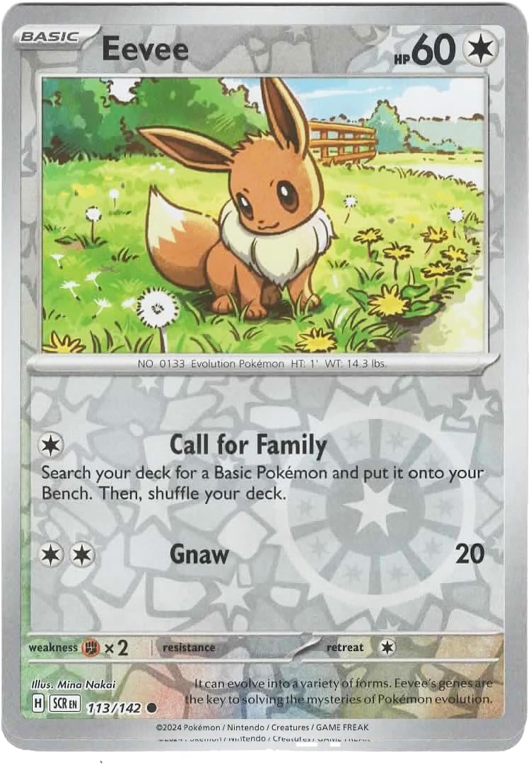 Pokemon - Eevee 113/142 - Stellar Crown Reverse Foil – Single Card