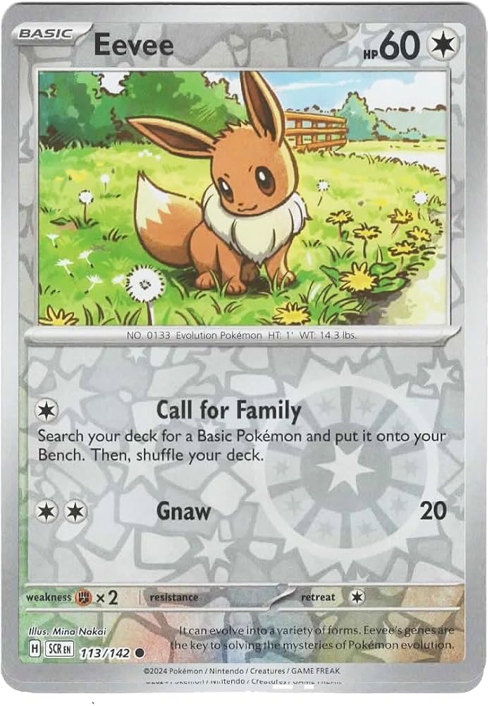 Pokemon - Eevee 113/142 - Stellar Crown Reverse Foil – Single Card