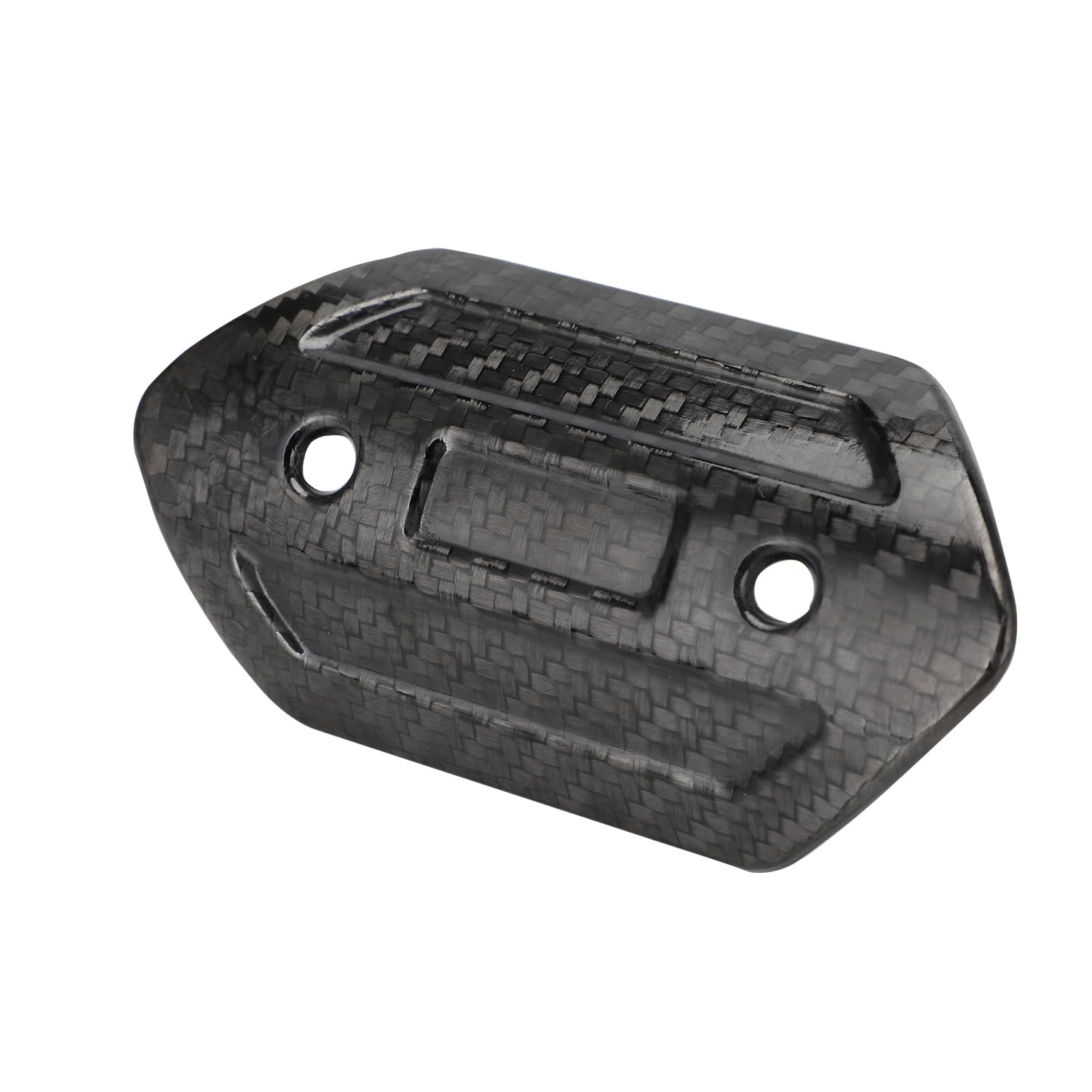 Protector térmico de fibra de carbono real para motocicleta, protector de tubo de escape universal para la mayoría de motocicletas, deportes de calle, motocross