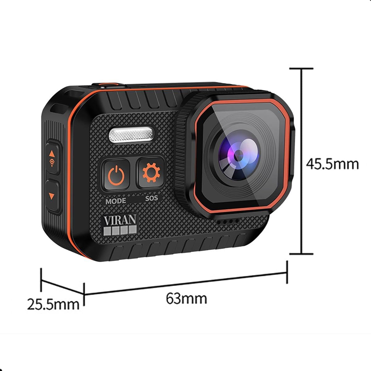 Generic SC02 4K Action Camera demonstrating its 170-degree wide-angle lens
