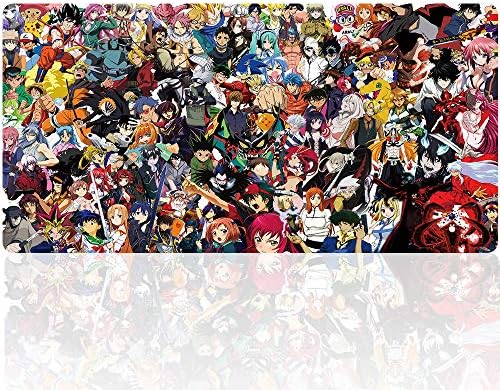 Professional Game Mouse Pad Anti Slip Rubber Base - Stitched Edges Large Desk Mat - mice and keyboard mat HD Printing gaming mouse pad (35.4 x 15.75 x 0.1inch) (9040 dajiheA04)
