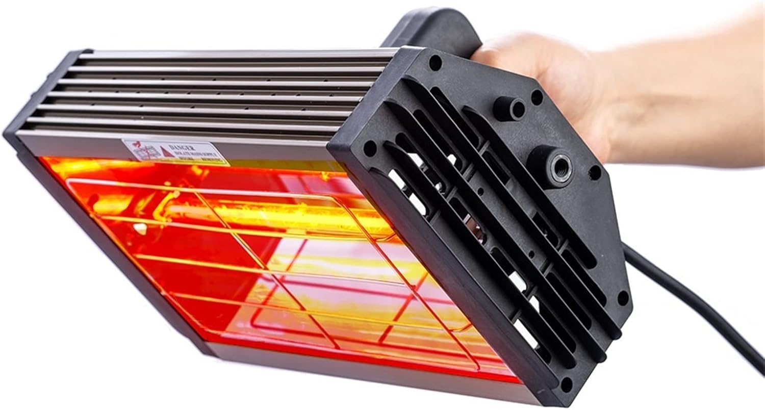 Infrared Paint Curing Lamp 1000W Car Paint Curing Lamp Car Body Shortwave Infrared Lamp Handheld Car Paint Lamp Halogen Heater Light Infrared Paint Lamp