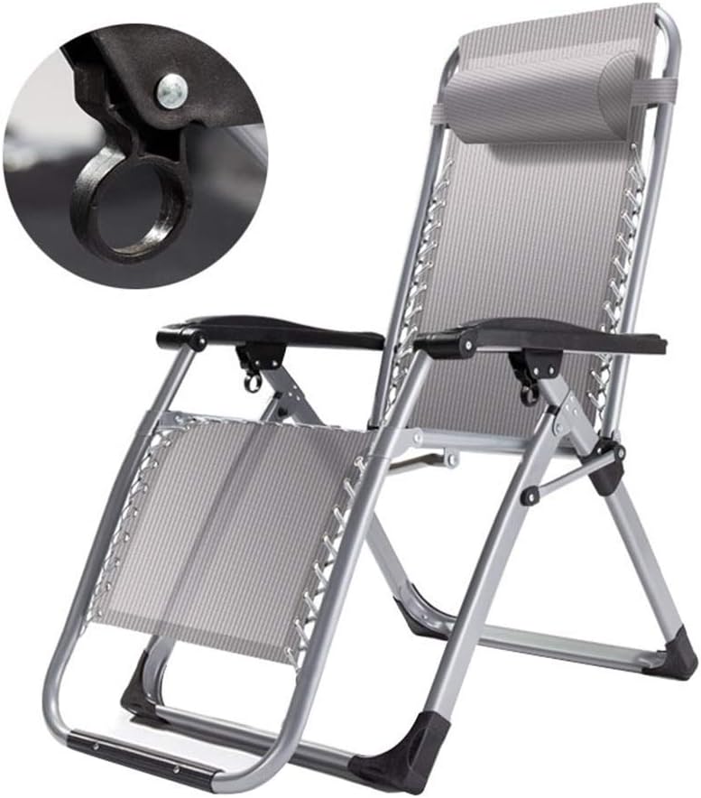 Renovation House Folding Patio Lawn Chairs Zero Chair Reclining for Heavy People Zero Outdoor Garden Beach Deck Sun Lounger Support 150kg