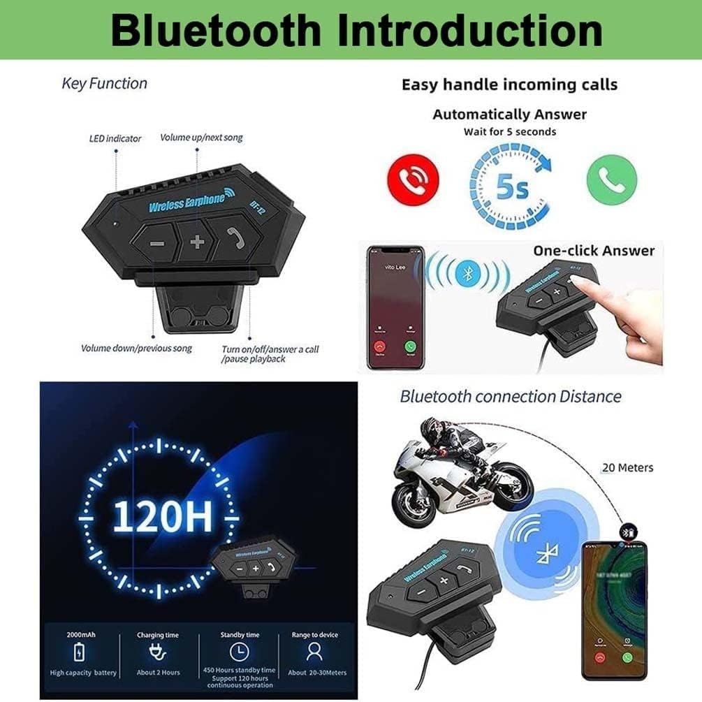 Casco Retro De Moto Cara Abierta Bluetooth,Jet Casco Aprobado ECE 3/4 Estilo Vintage Casco De Motocicleta Media Cubierta con Visera Solar Hombres Mujeres Casco Protector