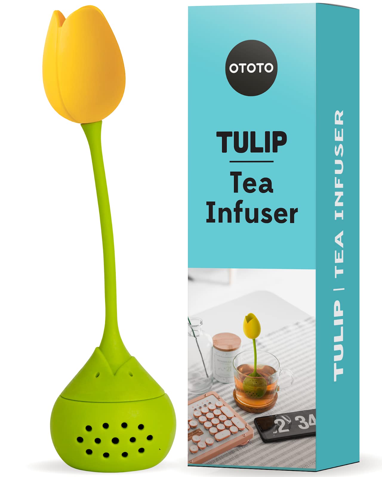 OTOTO Cute Tea Infuser - Loose Leaf Tea Steeper, Tea Accessories, Tea Diffusers, Tea Infuser for Loose Leaf Tea, Tea Strainers, Tea Gift Set, Kitchen Gifts, Cooking Gadgets