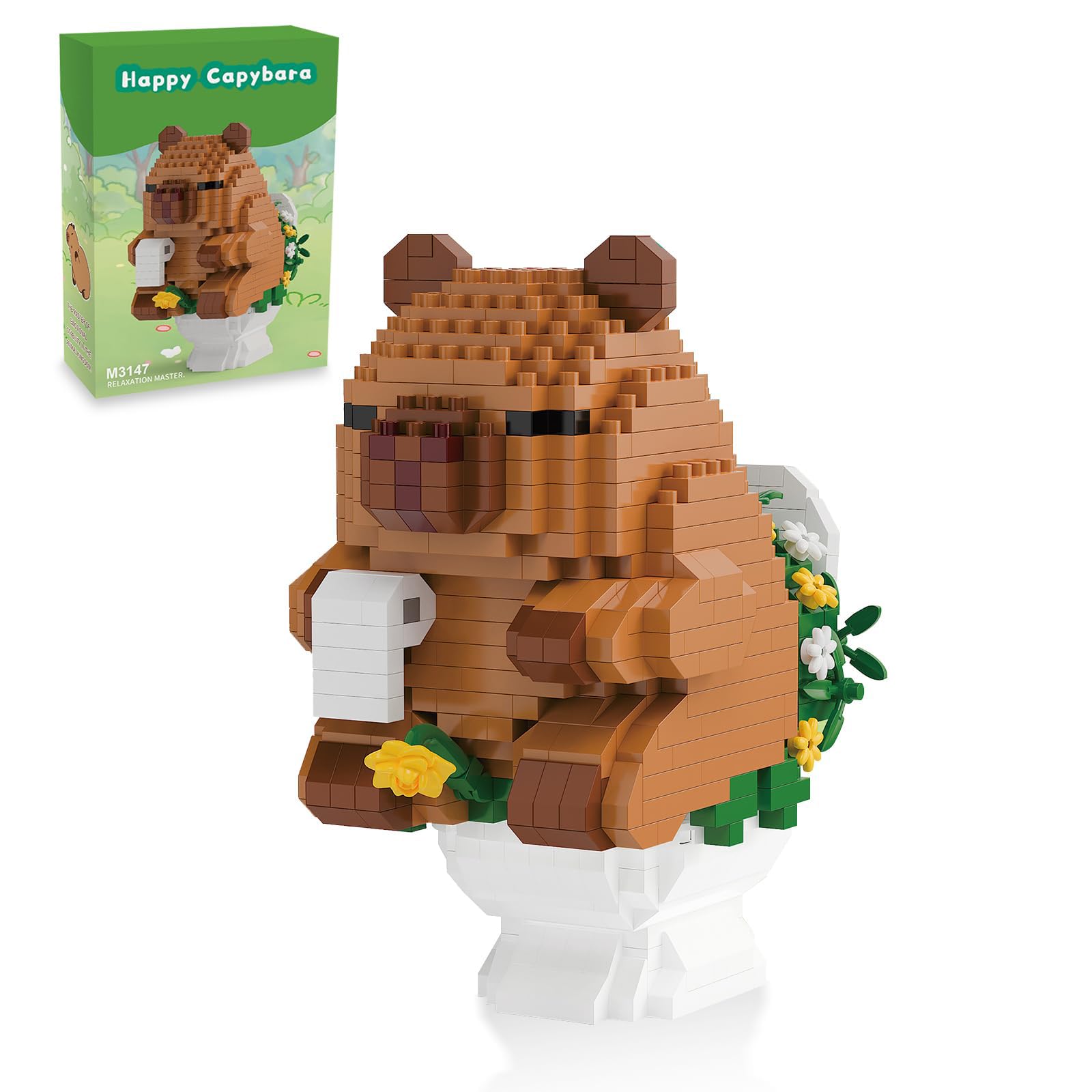 1-Set Cute Mini Brick Construction Set, Building Blocks | Desktop Ornament for Adults and Teens, ABS Plastic Mini Blocks, 10.8cm Height, Includes Gift Box and Full-Color Instructions-image-27