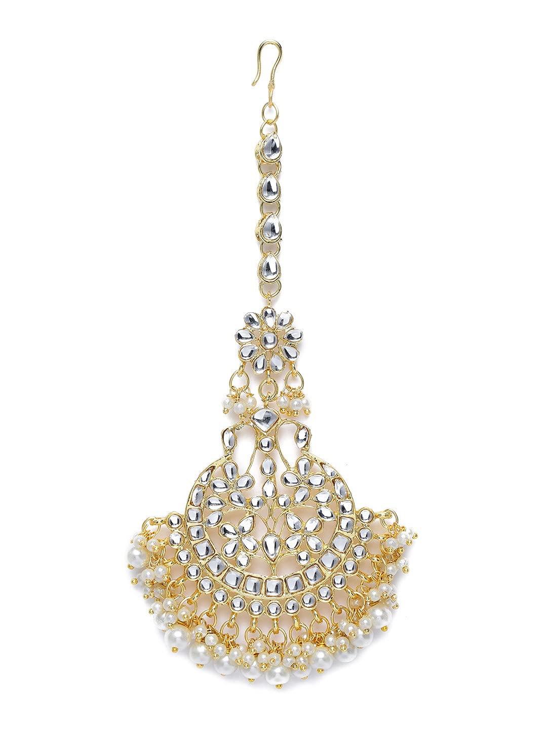 I Jewels Gold Plated Traditional Kundan & Stone Studded Maang Tikka for Women & Girls (T2042W) (B08WHYQ7Y4) Amazon Price History, Amazon Price Tracker