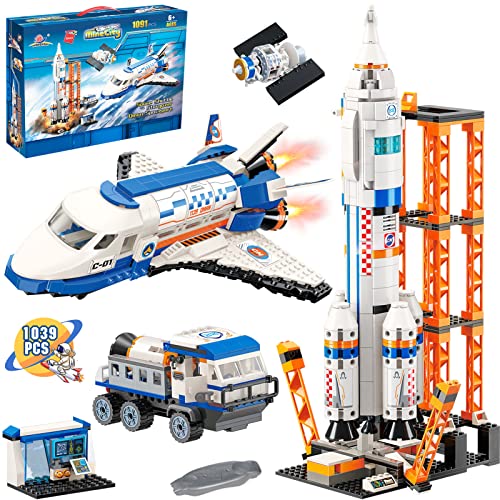 City Space Mars Exploration Space Shuttle Spielzeugbaukasten, City Space Rocket und Launch Control Model Rocket Bauset…
