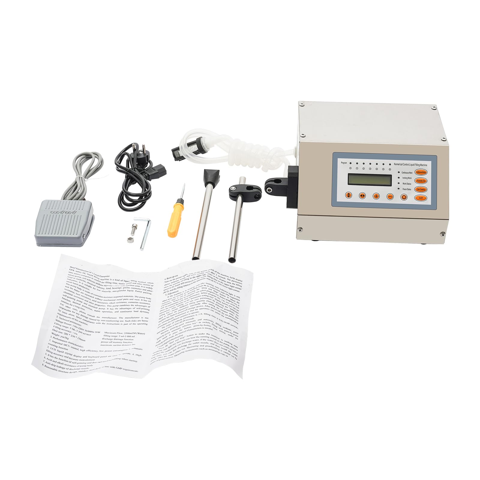 Membranpumpe CNC Flüssigkeitsfüllmaschine EU-Standard 220V FLüSSIGE FüLLMASCHINE PUMP Abfüllmaschine Abfüllanlage Abfüller