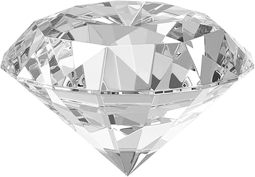 Piedra de diamante sintético, pisapapeles de cristal transparente con forma de diamante, joyas de pisapapeles para decoración de boda, centros de