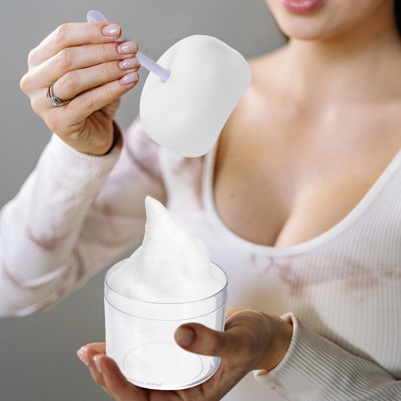 Healeved Facial Cleanser Foaming Bottle Manual Foam Maker Portable Bubble Cleansing Tool for Deep Pore Skin Care Travel Use - Image 3