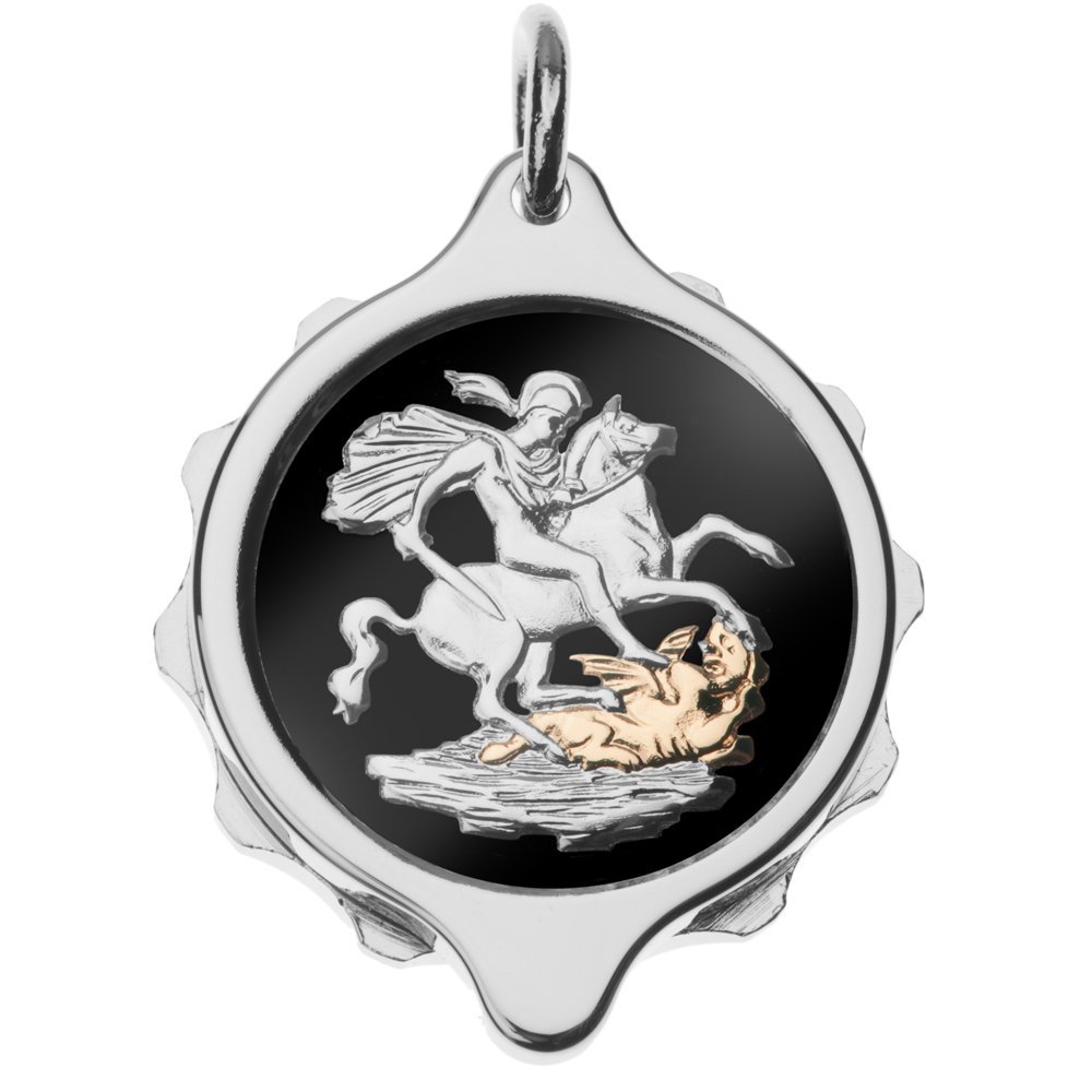 Talisman Chrome Plated SOS Pendant - St George