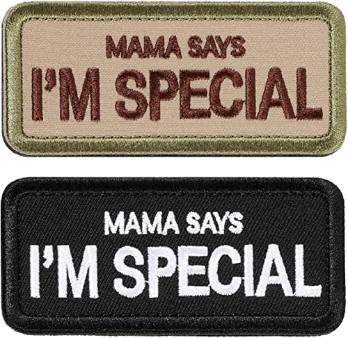 Patches Klett Militär Fun Patch Für Taktische Kleidung Rucksack Baseballkappe Weste Hundegeschirr (Mama Says I'm Special)