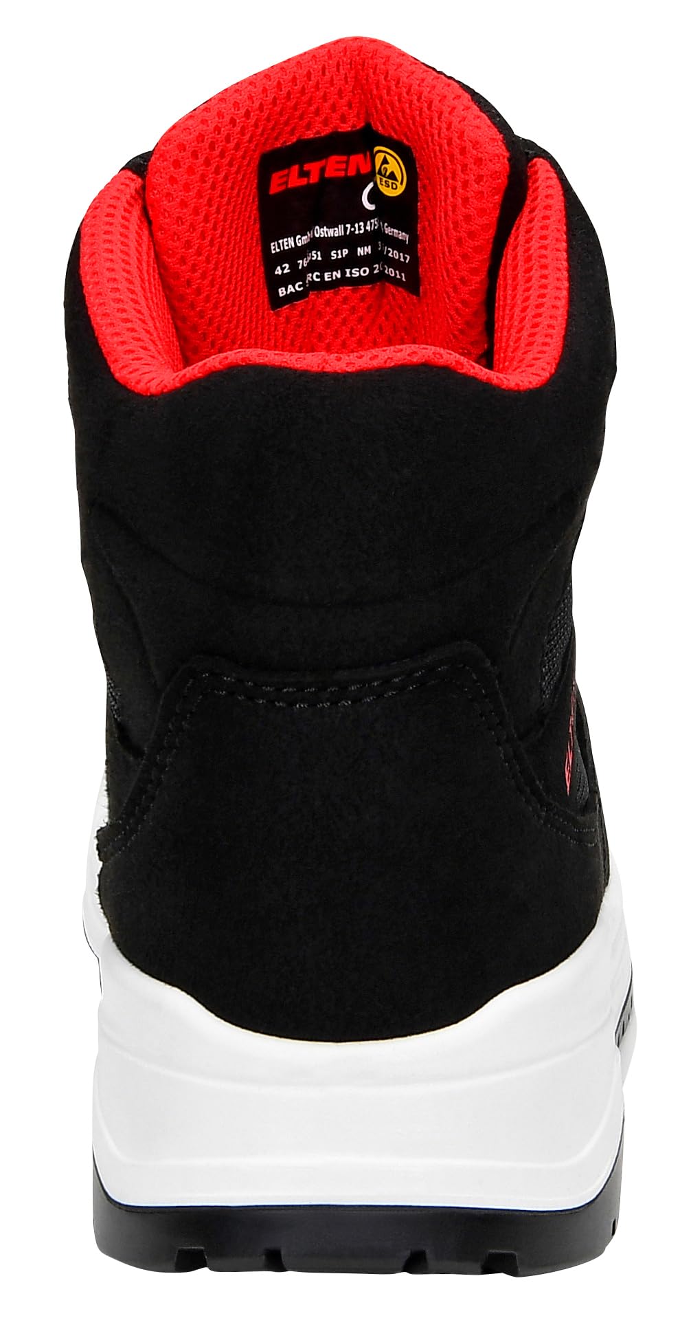 ELTEN Unisex Lakers Black Mid ESD S1pSicherheitsschuh