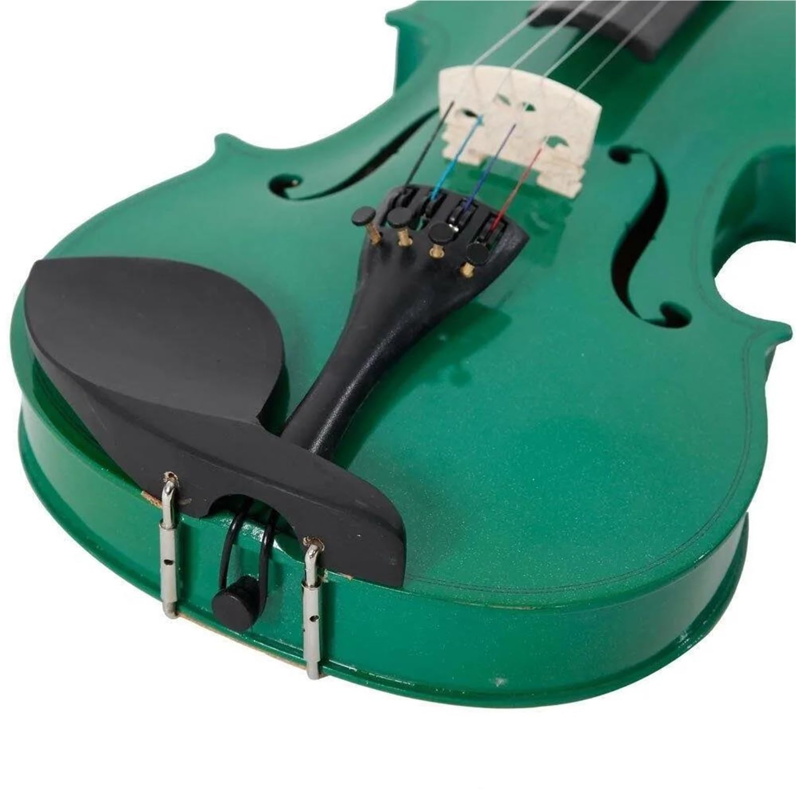 Violini Professionali Violino Acustico Per Adulti Di Dimensioni Standard Colore Verde Con Custodia E Archetto