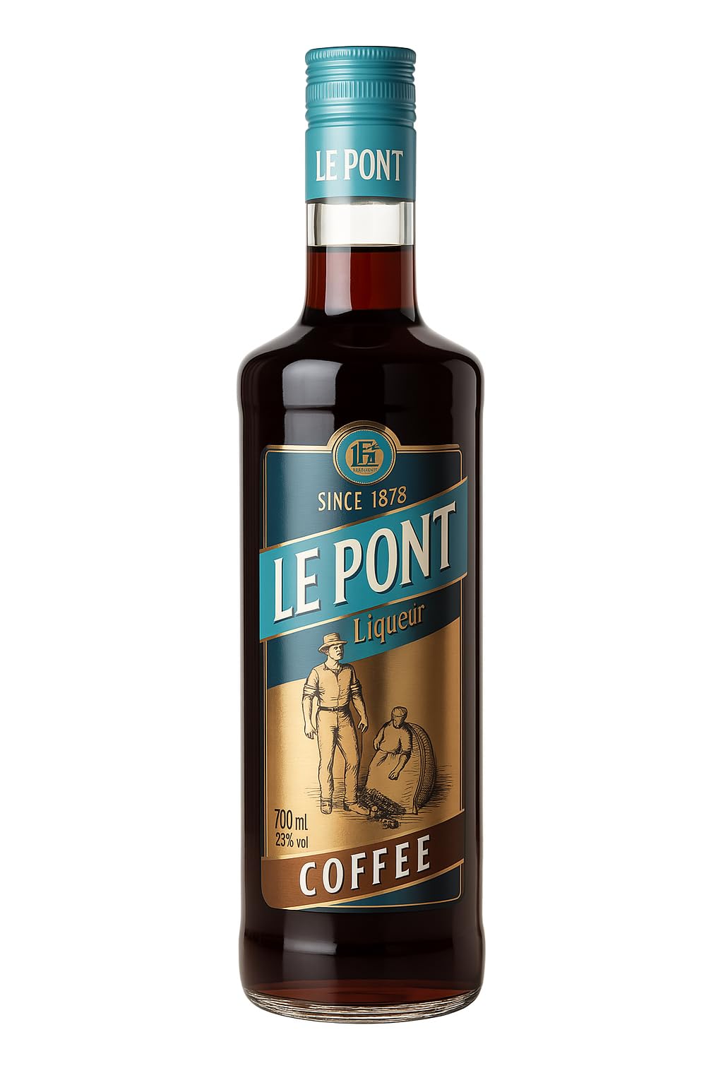Le Pont Kaffeelikör 700ml – Aromatischer Likör mit feinem Kaffeegeschmack – Coffee Liqueur – Premium Qualität