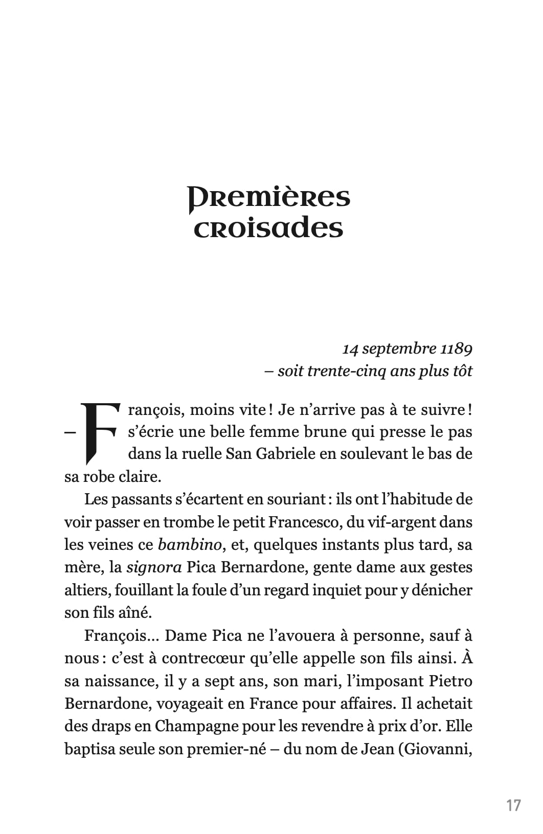 François d'Assise: Le chevalier sans armure