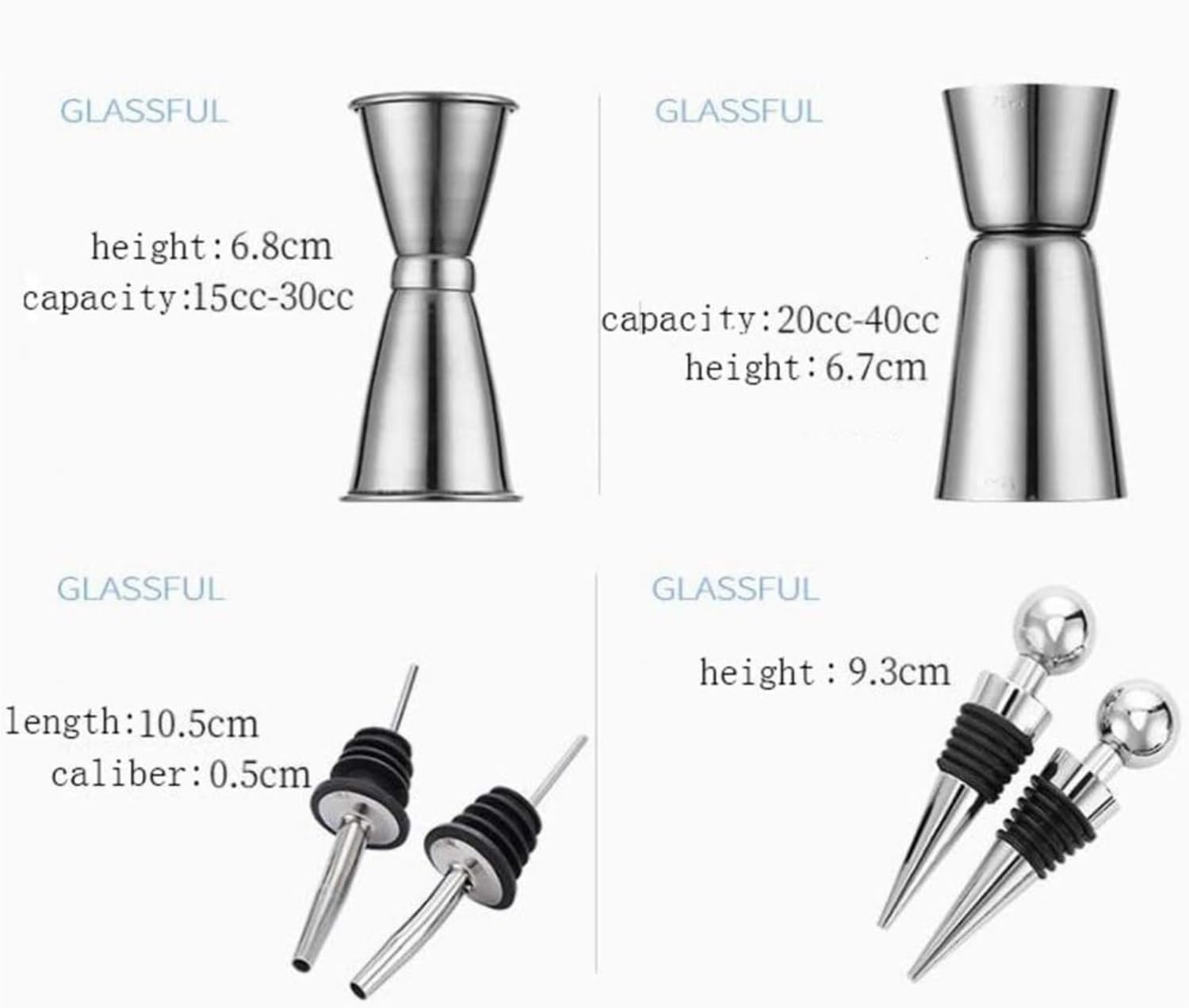 Shaker Cocktail Barware Cocktail Shaker Set Acciaio Inossidabile Barman Mixer Bartending Tool Bar Set