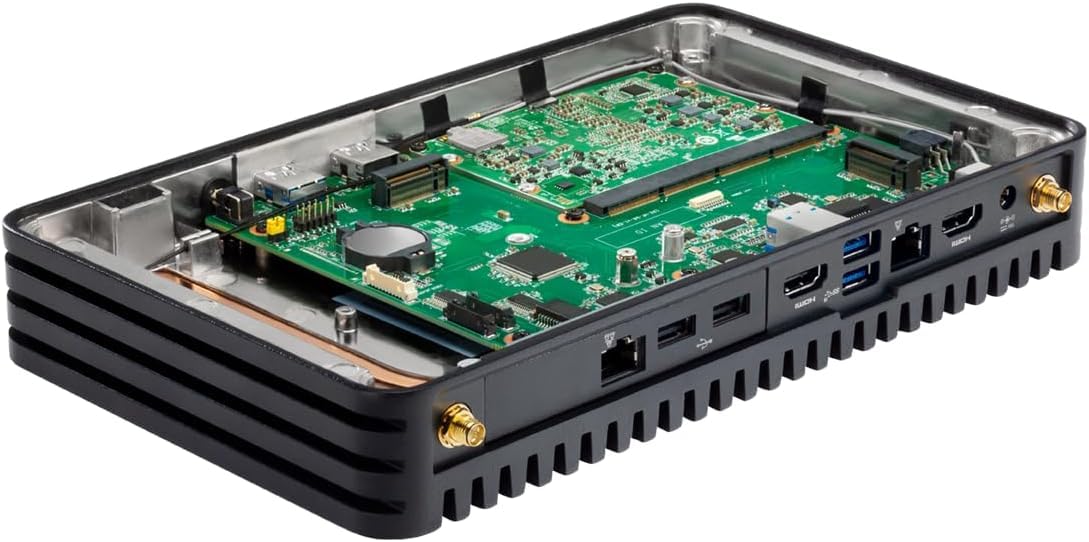 Intel BKCMCR1ABB NUC Computer industriale robusto telaio Element Dual LAN Fanless Mini PC Intel Core i5-8365U Processore, vPro Function, 8 GB DDR3 RAM, 512 GB SSD