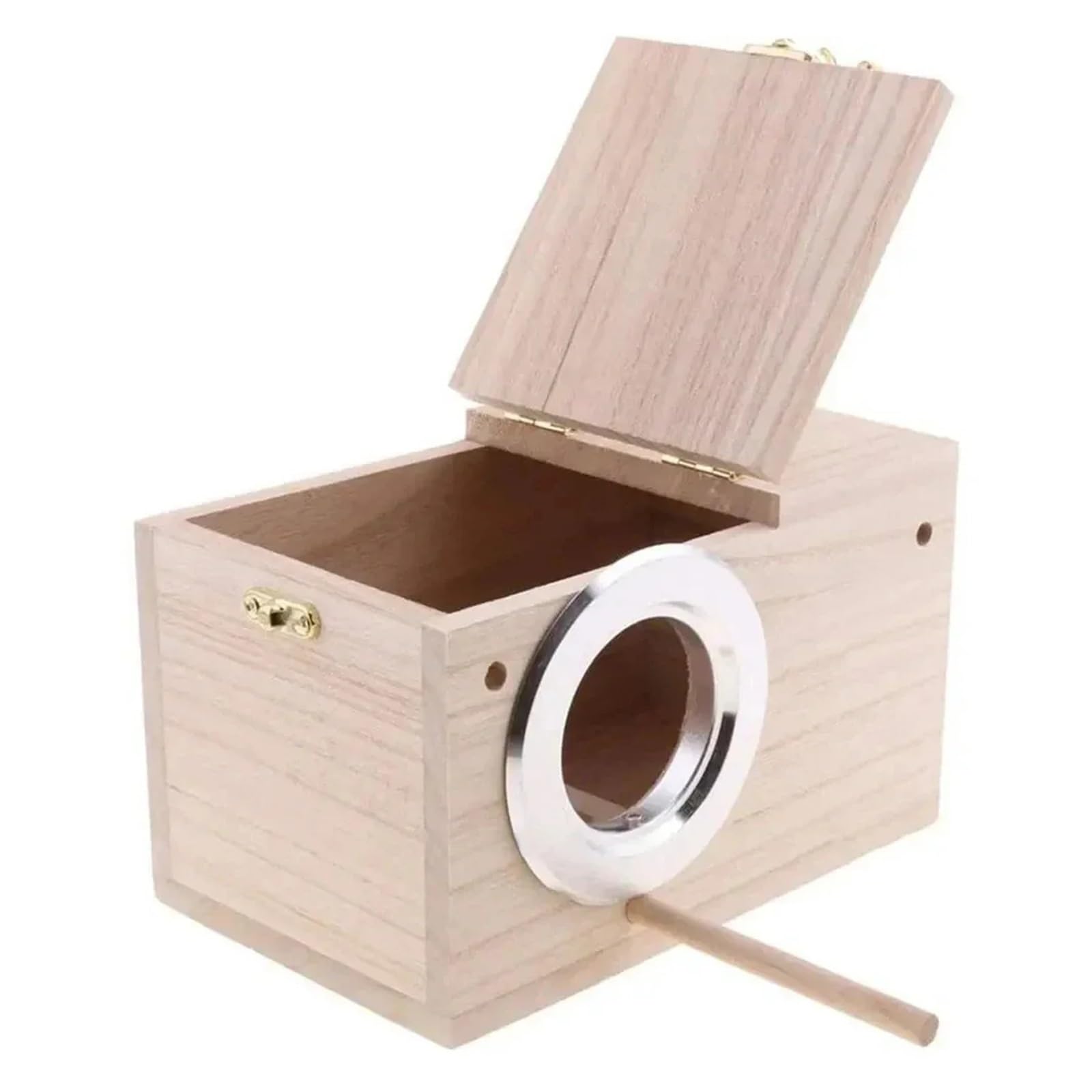 Nido de Madera para pájaros Jaula Nido for Loros, agapornis de Madera, Herramientas for el hogar, Casas for pájaros for jardín(L)