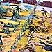 FUN LITTLE TOYS 232 PCs Army Men Action Figures Army Toys of WW 2, Toy Soldiers, Military Playset with a Map, Toy Tanks, Planes, Flags, Soldier Figures, Fences & Accessories Xmas Decoration