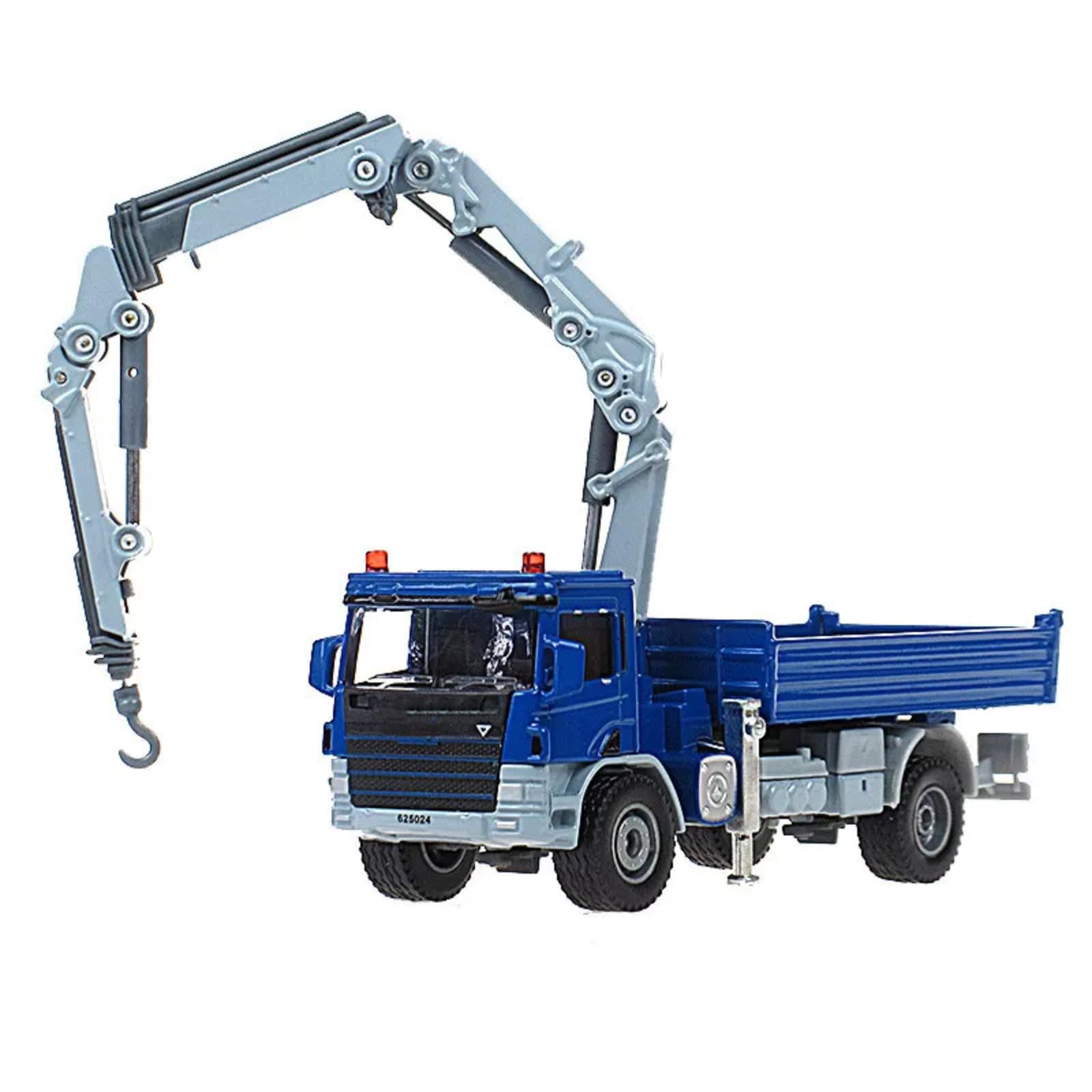 1/50 Lega Gru Camion Costruzione Modello Veicolo con Acqua Horse Fence Die-Cast Crane Souvenir per la Decorazione Domestica