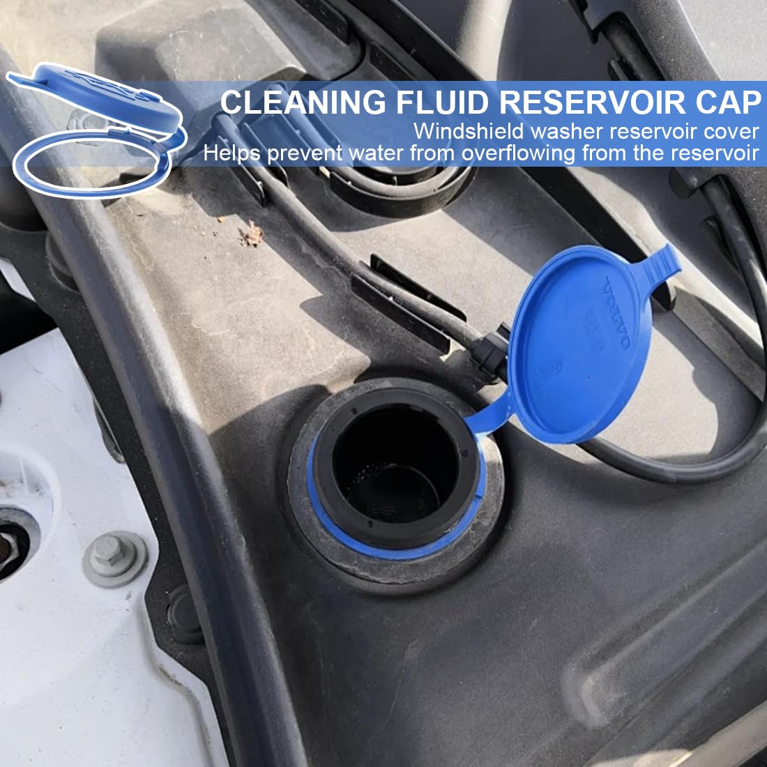 Tappo Di Ricambio Per Serbatoio Lavavetri Auto - Con Pennello Pulizia - Nero - Facile Da Installare - Foto 9