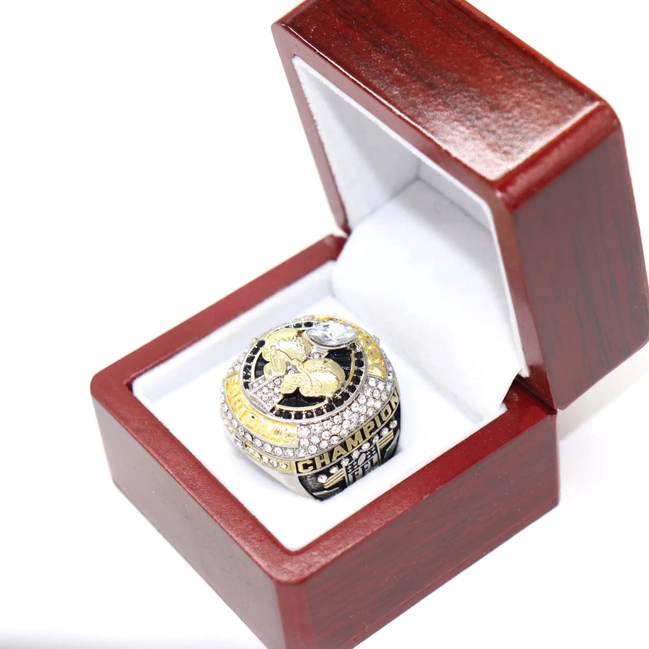Kuseli 2023 Fantasy Football Championship Ring MVP Trophy Prize for Fans Mens' Souvenir Gift (with Box,10)