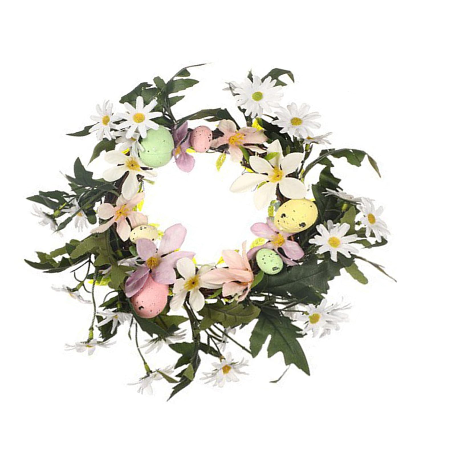 Elnwnnkc Decorative Spring Flower Wreath with Wildflower and Berries Garlands for Garden Decoration Seasonal Accessories Farmhouses Decorations