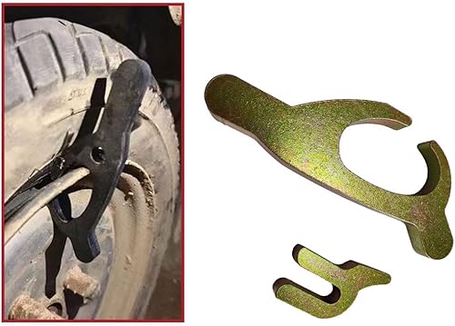 Miniatura 2 de Paquete de 2 herramientas de cambio de neumáticos para llantas de hierro fundido, retenedor de cuentas de palanca para neumáticos planos, montaje de