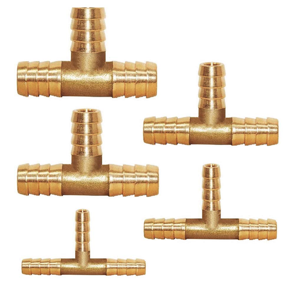Connettore A T In Ottone Massiccio 8mm Per Tubi: Ideale Per Aria, Acqua, Carburante E Olio