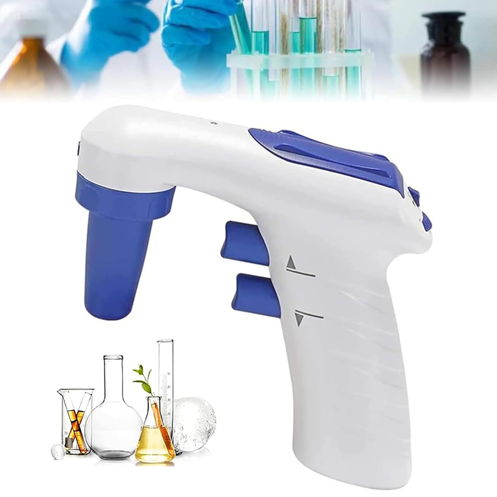 Digitale automatische Pipette, elektrische Pipettenpumpensteuerung, 0,1-200 ml Reichweite, 5 ml/s Geschwindigkeit, hydrophober Filter, lange Lebensdauer, für medizinische, chemische, biologische
